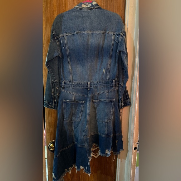 Zara Ripped denim jacket dress - Picture 8 of 11